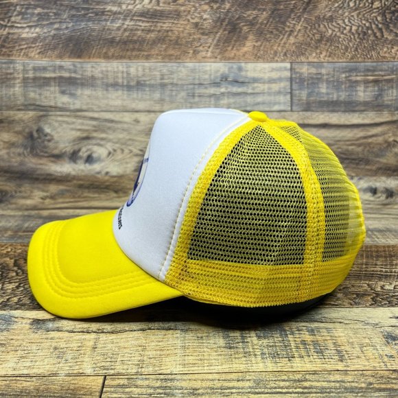 Seattle Mariners Mens Trucker Hat Yellow Snapback Retro Logo Baseball Cap - Picture 4 of 8